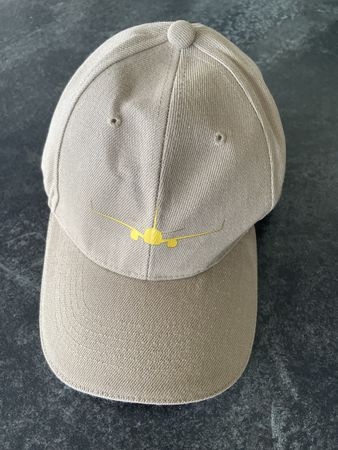 Baseball Cap mit Aufdruck Flugzeug