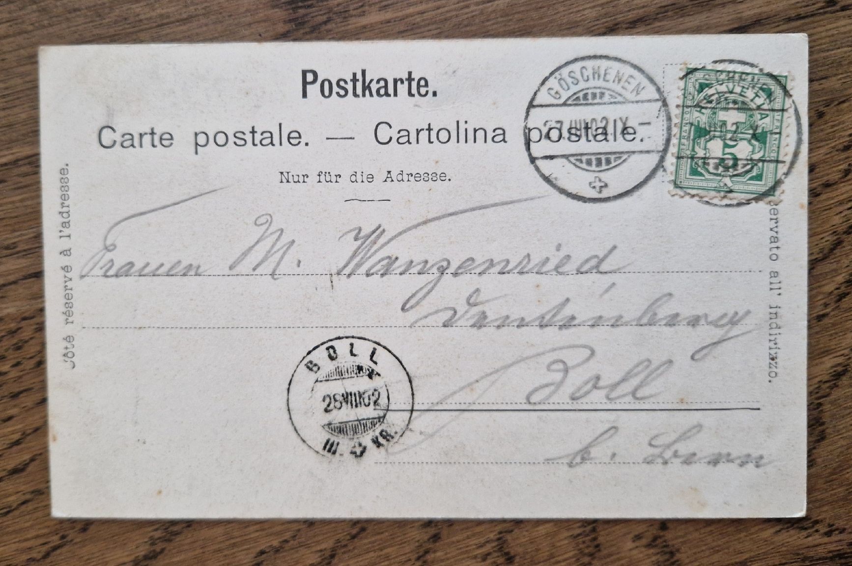 Cartoline postali: Göschenen 1902 – Usato da Ebikon venduto da Donar50 1