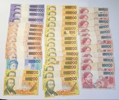 Lot de billets de banque belges 20000 Bef. 