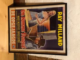 Un homme Traque - historisches Filmplakat