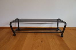 Schuhregal Metall schwarz