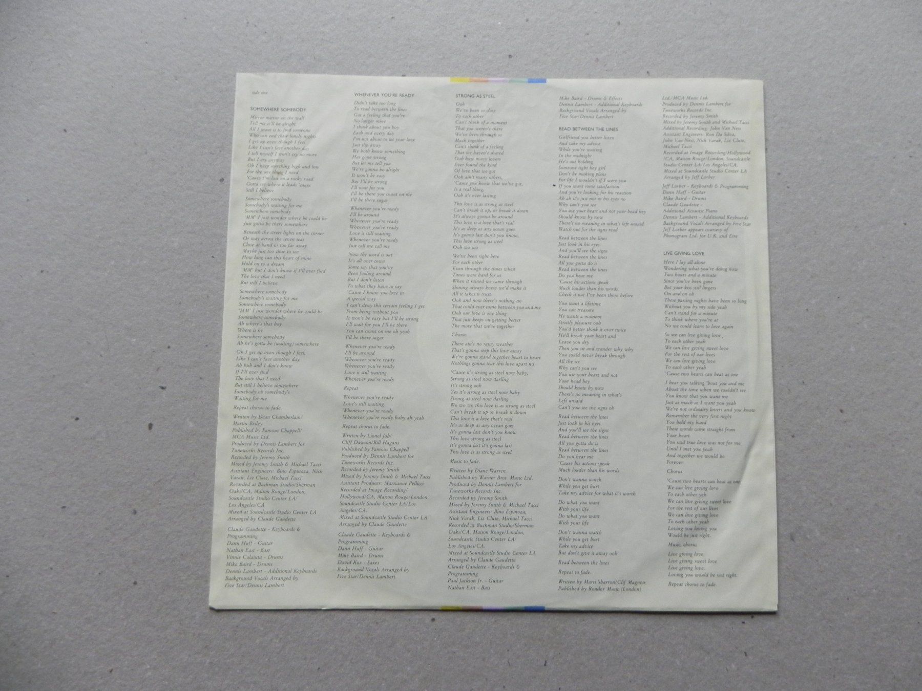 Dischi in vinile: LP brit. Pop R & B Group 5 Star 1987 Between the Lines – Usato da Siebnen venduto da krimsie 2