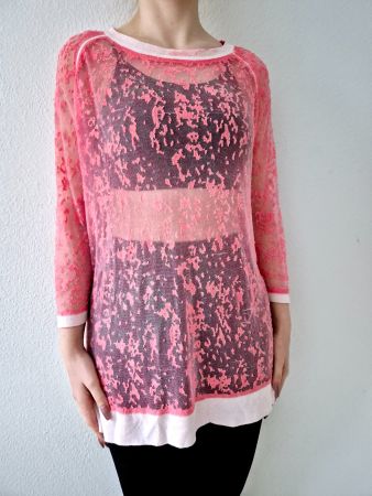 PULLOVER TWINSET MILANO M 38 ROSA , TOP ZU JEANS HOSE JACKE