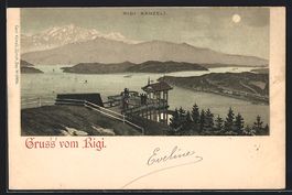 Litho Rigi, Aussicht vom Rigi Känzeli