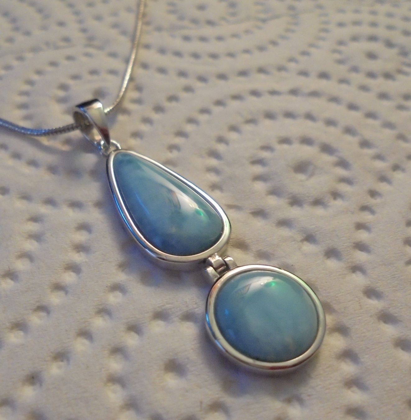 Anhänger: Echtschmuck: Silberanhänger mit Larimar – Neu (gemäss Beschreibung) aus Zuchwil von maumauchi 6