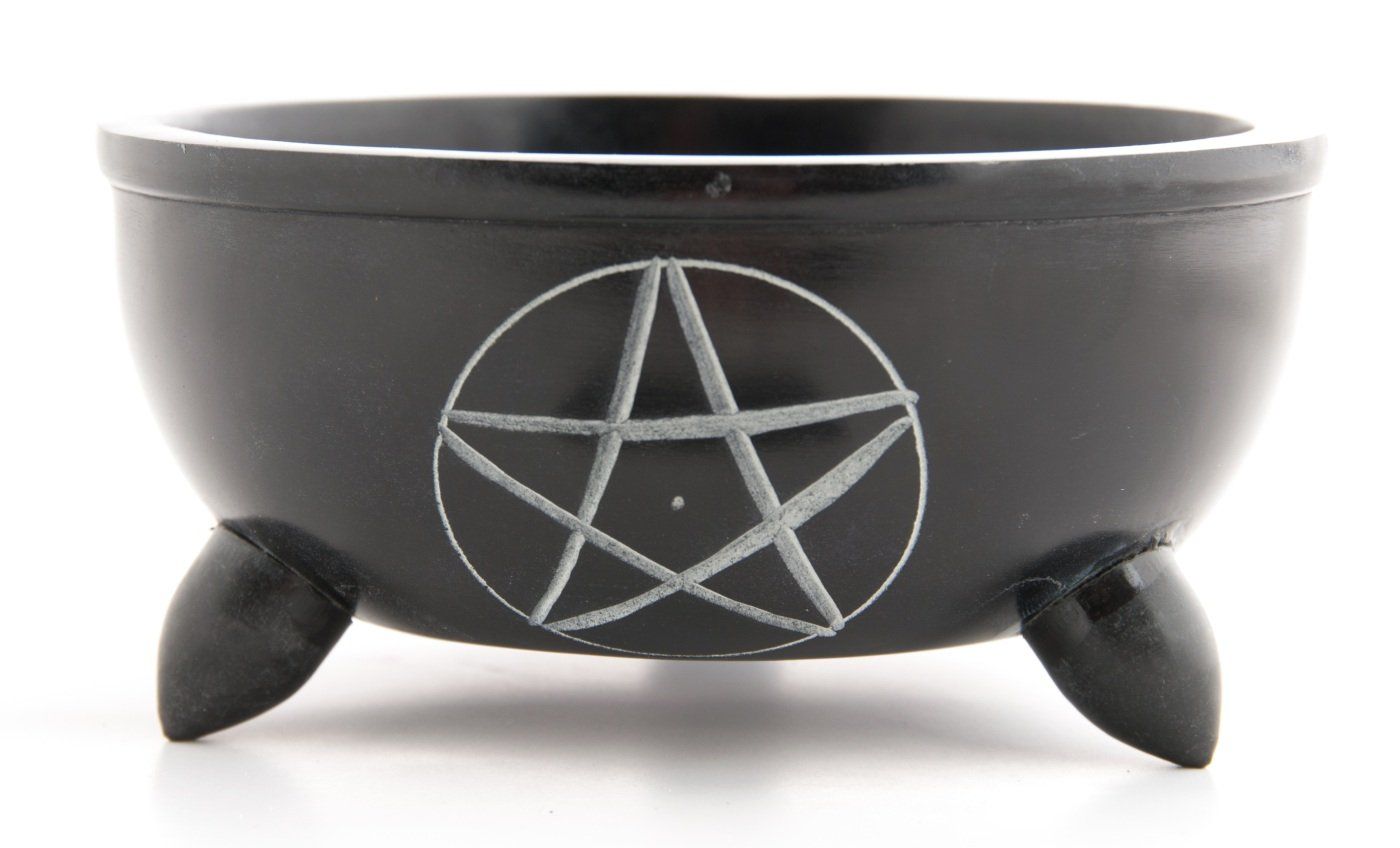 Tutte le decorazioni: Räucherschale Speckstein - Pentagramm – Nuovo e nell'imballaggio originale da Mauren venduto da Yeelen
