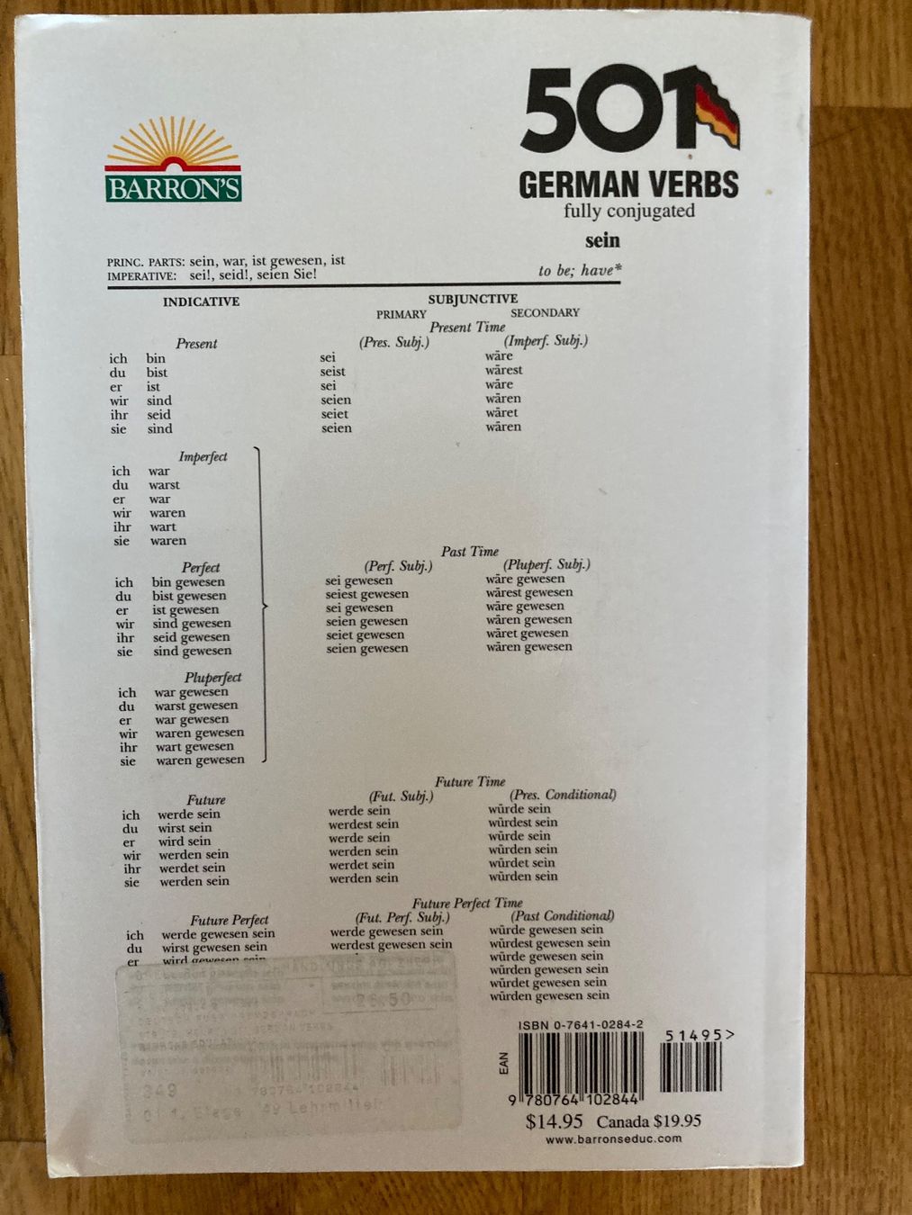 Bücher: 501 GERMAN VERBS by Henry Strutz – Gebraucht aus Wängi von Kaesli 1