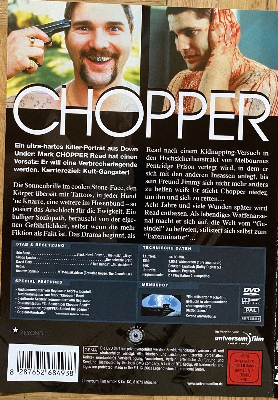 Tutti i DVDs: Chooper - Eric Bana - 2003 - DVD – Usato da Liestal venduto da Adam-Grey 1
