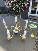 Alter Kronleuchter 5 Flammen, neue LED Kerzenlampe
