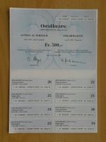 OMNI HOLDING , Inhaberaktie Fr. 500.- , 24.6.1988 .