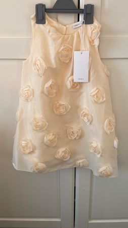 Name It Kleid,Gr.110,beige mit Rosen,Neu mit Etikett!