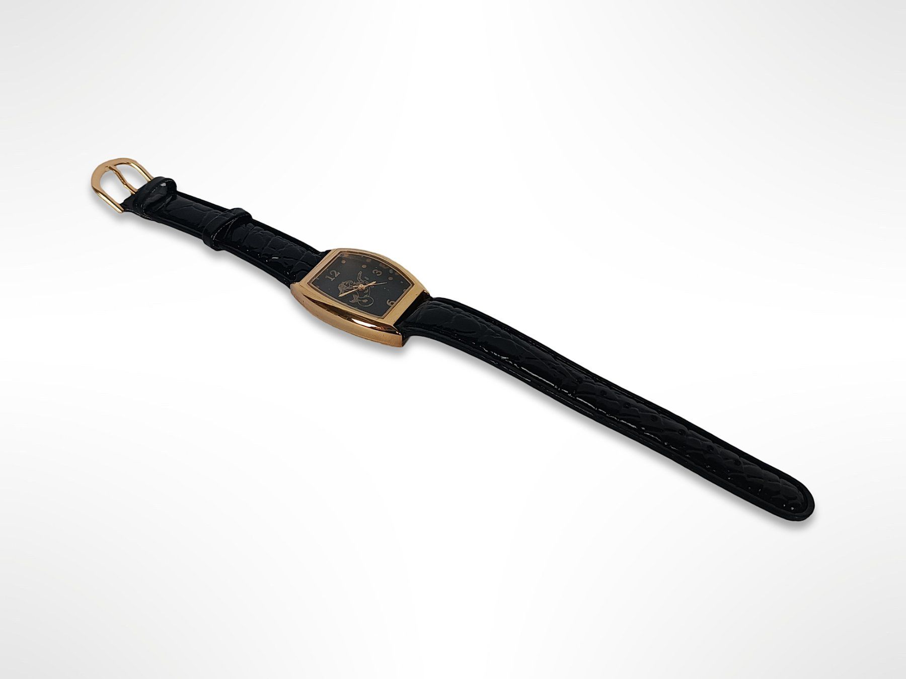 Orologi: Schwarze Armbanduhr mit Steinbock – Usato da Suhr venduto da Restwert_Suhr 3