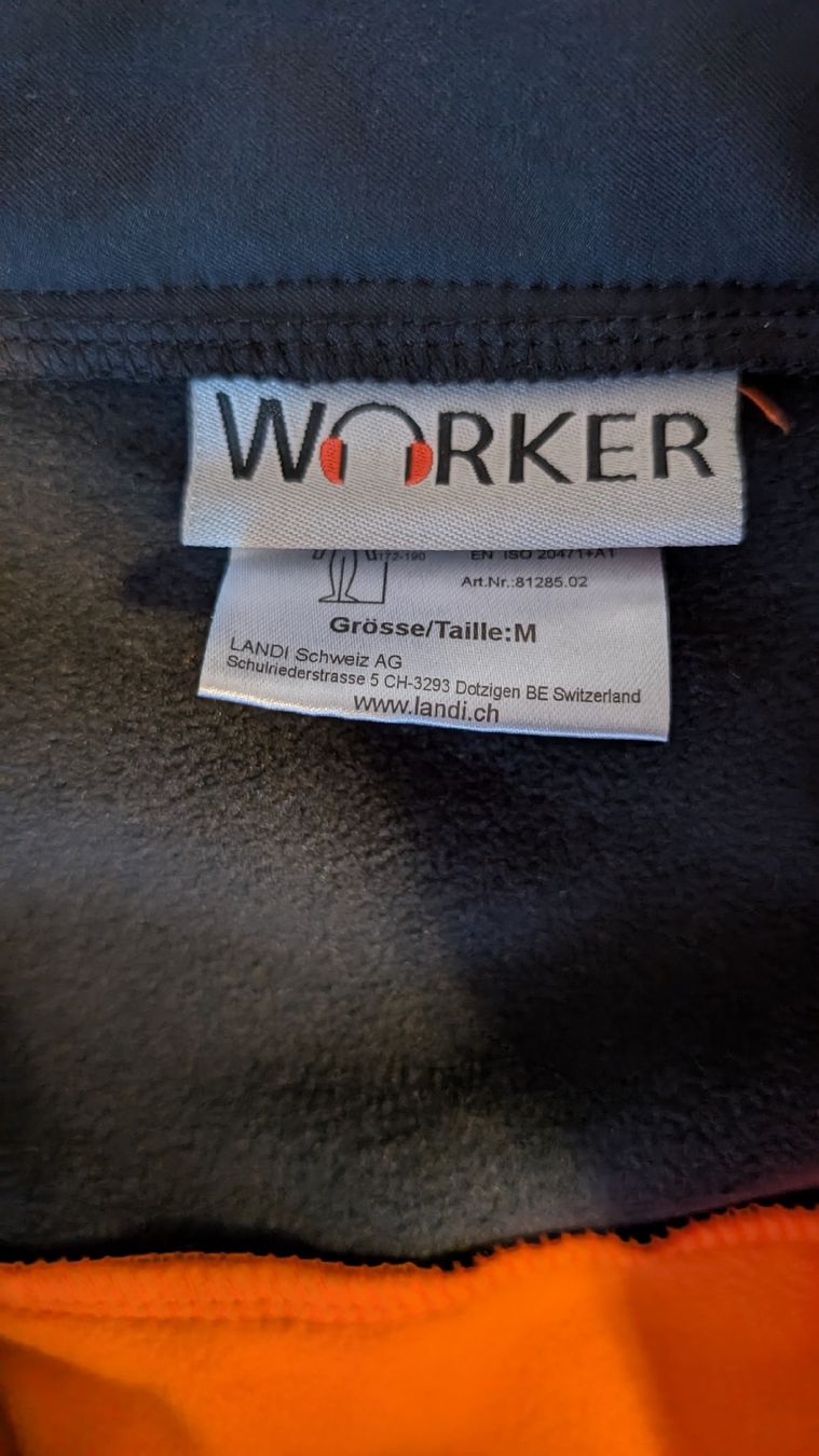 Giacche: Worker Softshell Jacke Orange warnschutz, Gr. M, top Zustand – Usato da Obergösgen venduto da LePa92 2