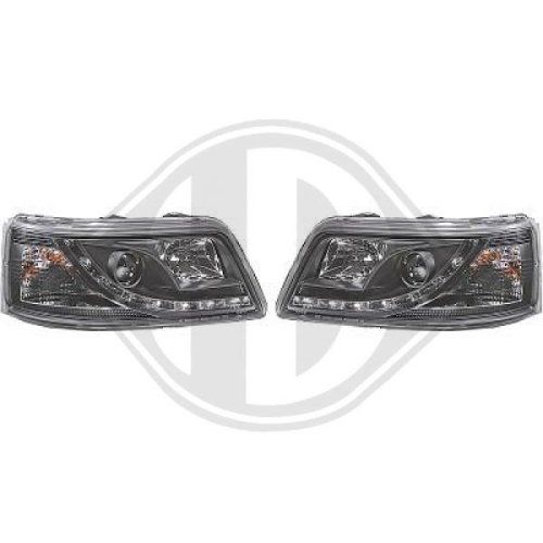 DIEDERICHS Hauptscheinwerfersatz Angel Eyes – Klar/schwarz Für Fiat Punto 05-10, Citroen Xsara Ab 99
