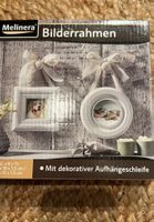 2 er süsse Shabby Chic Bilderrahmen mit Aufhängeschleife