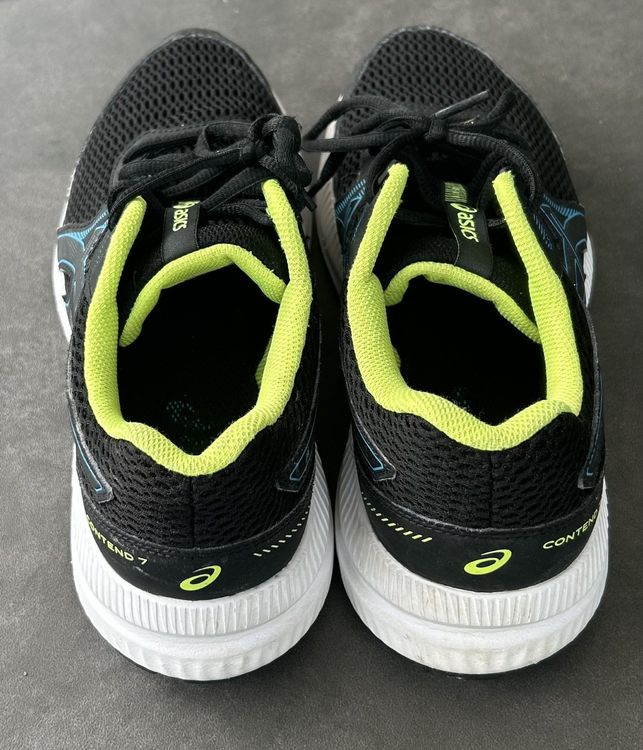 Asics Herrenschuhe: ASICS CONTEND 7 Laufschuhe, schwarz, Gr. 40 – Gebraucht aus Laufen von Gwitterchischte 2