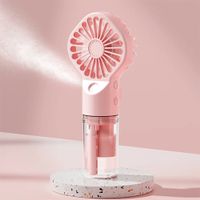 Mini Sprühventilator USB 4 Stufen Luftbefeuchter - Rosa