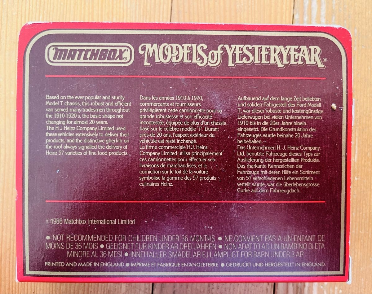 Ford Modellini d'auto: Matchbox- 1912 Model T-Ford 1912 – Nuovo (secondo la descrizione) da Inkwil venduto da RetrOhyeah_Schweiz 9