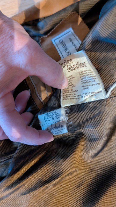 Giacche: Herrenlederjacke....Grösse 54 – Usato da Winznau venduto da Delphin65 4