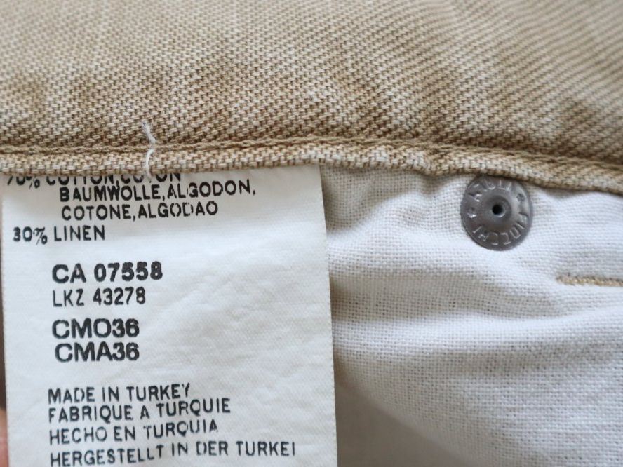 Mexx Pantaloni: Hose, Mexx, Gr. 33 / M, gerader Schnitt, Baumwolle & Leinen – Usato da Wattwil venduto da diamant1 3