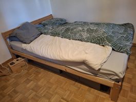 IKEA NEIDEN Bettgestell 140×200 cm inkl. LURÖY Lattenrost