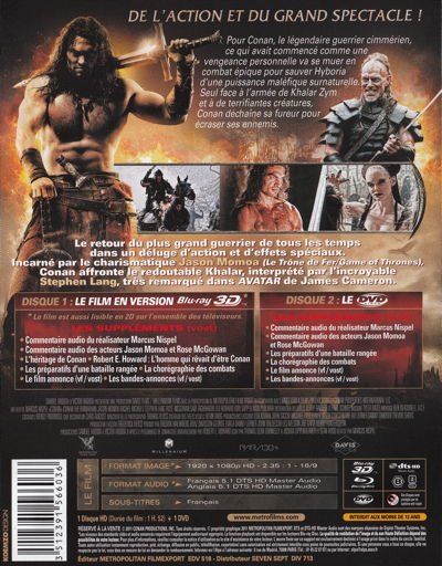 Tutti i DVDs: Conan [Blu-ray 3D] – Usato da Bitsch venduto da Melando 1