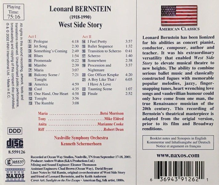 CD: Bernstein - West Side Story – Usato da Grüningen venduto da azulamarillo 1