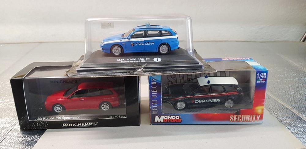 Modellino auto scala 1:43 ALFA ROMEO 156 SW CARABINIERI diecast