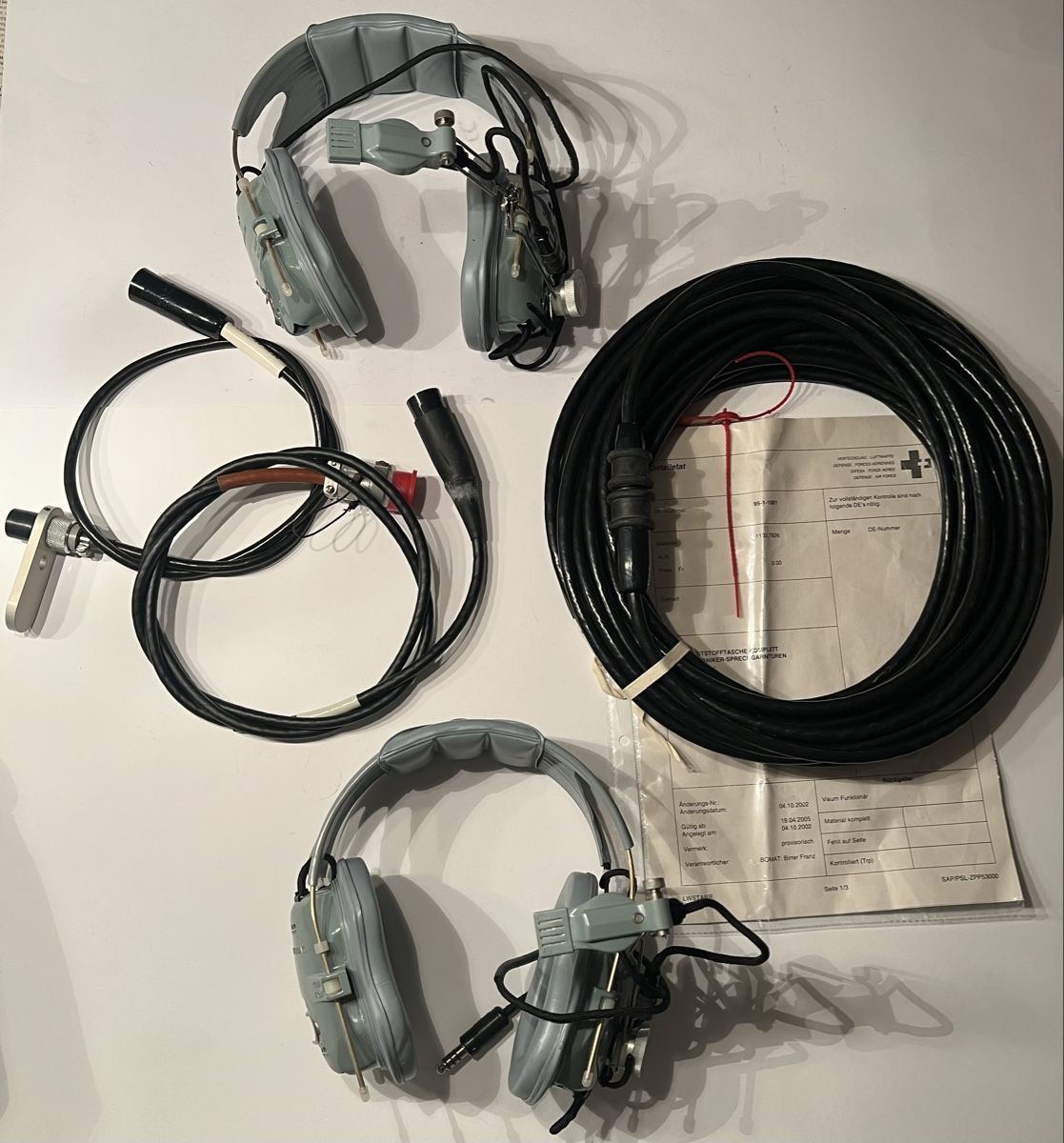 Radiocomunicazione: US Air Force Swiss Air Force Aviation Headset MX-3473 MX-250 – Nuovo (secondo la descrizione) da Oberhofen Thun'see venduto da SwissTreasure 1