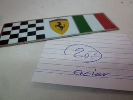 Ferrari - kleines Blechschild - original