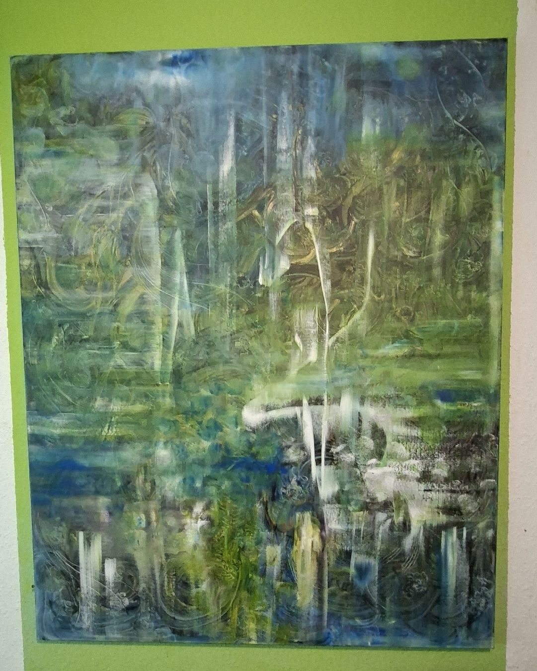 Dipinti: Gemälde " Schwanensee " handmade 80×100 – Nuovo (secondo la descrizione) da Riehen venduto da Steinbock1970 2