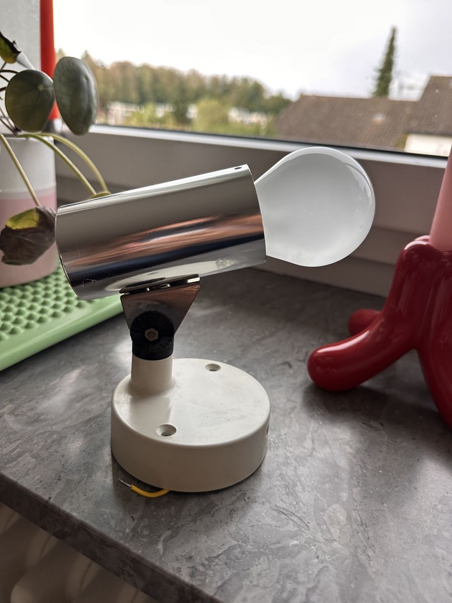 Lampen: Hoffmeister Chrom designer Wandlampe  – Gebraucht aus Baden von Marytumby