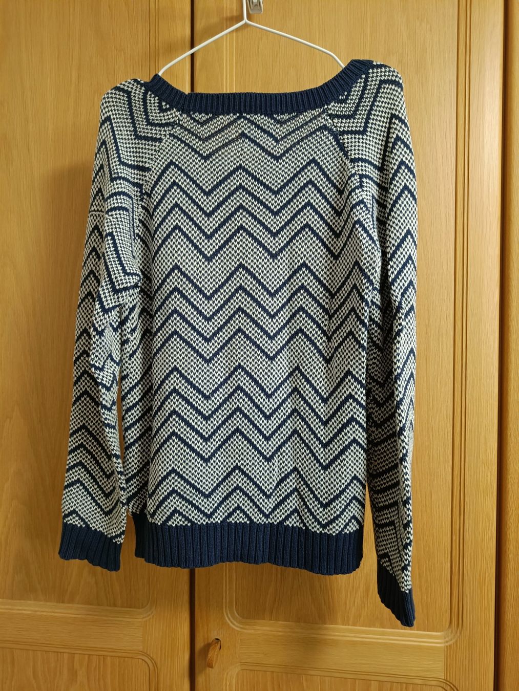 Maison Scotch Maglioni & Felpe: Maison Scotch Strickpullover Chevron Blau Weiss Gr. M – Usato da Zürich venduto da Atelier.Second 3