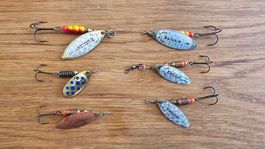 Angelköder Löffeli Spinner 6 Stück Mepps 4er Nr. G69