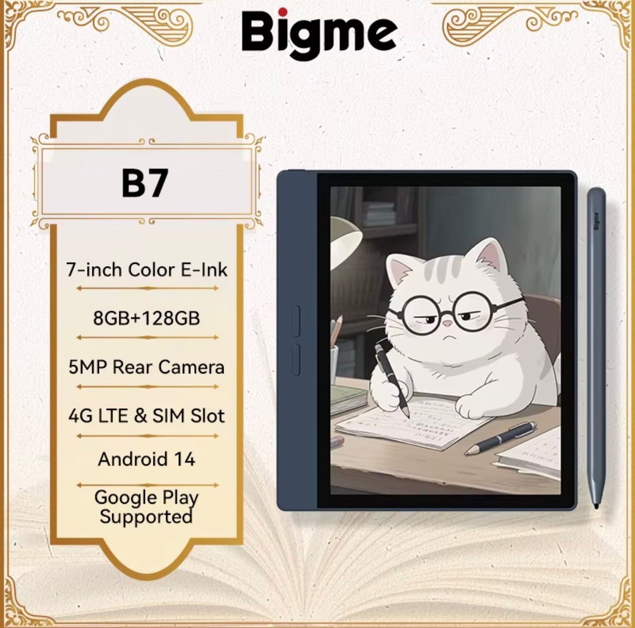 Tablet PC: Bigme B7 Ebook Reader, 7'' E-Ink E-Reader, 300PPI, 8+128GB, – Nuovo (secondo la descrizione) da Zürich venduto da rg_swiss