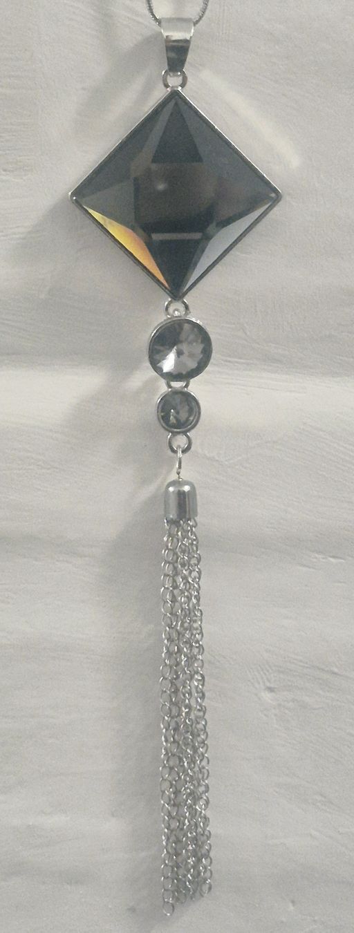 Catenine: Collana lunga ciondolo rombo con nappe Argento – Nuovo (secondo la descrizione) da Giubiasco venduto da Stefaniav 6