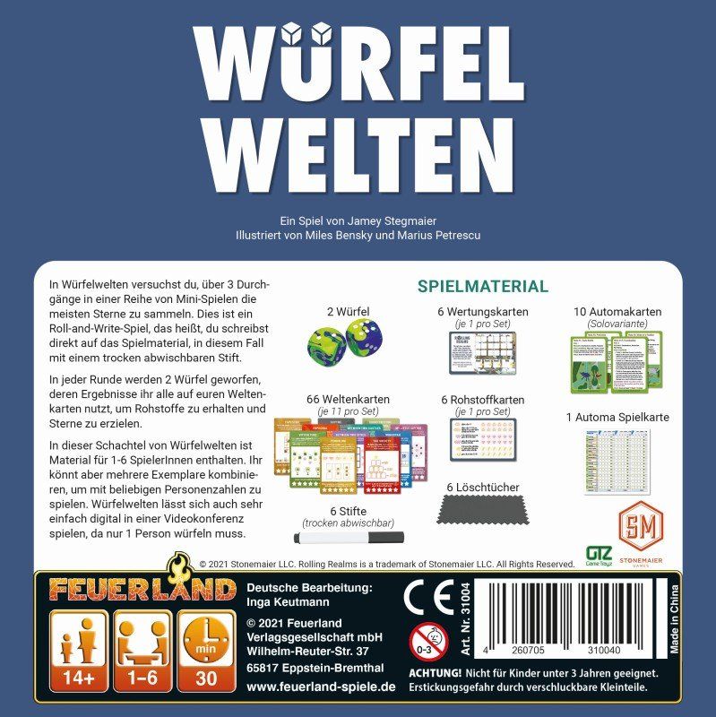 Spiele: Spiel Würfelwelten – Neu und originalverpackt aus Uster von Ludit 1
