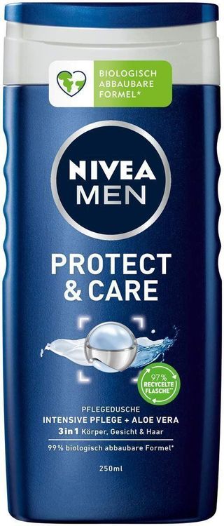 NIVEA MEN Protect & Care Duschgel 500 Ml – Energy Formula Mit Minze Für Haar & Körper