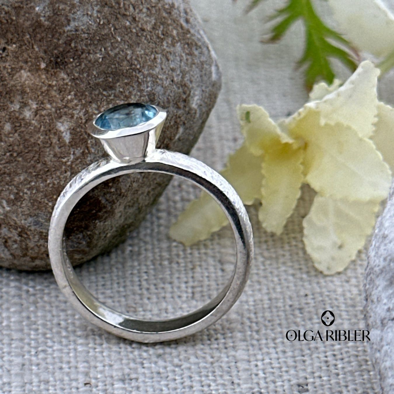 Olga Ribler Anelli: Silber Ring 925 mit Blautopas  Grösse 58 – Nuovo (secondo la descrizione) da Luzern venduto da Schmuckoutlet 6