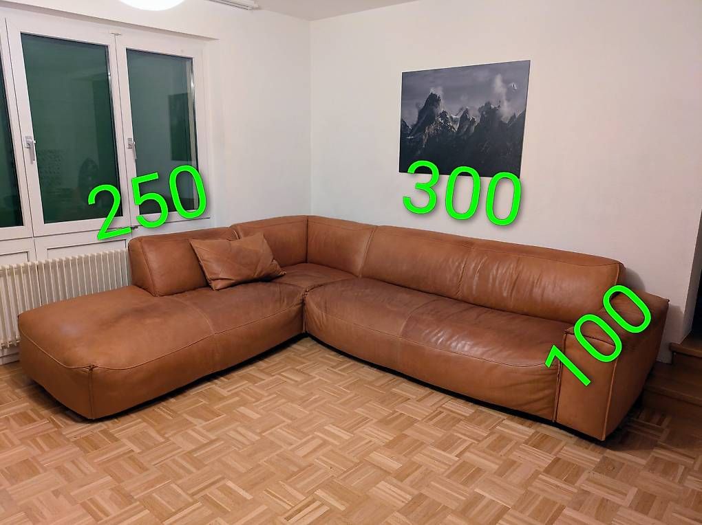 Sofas: Ecksofa Leder – Gebraucht aus Chur von Tschutscho