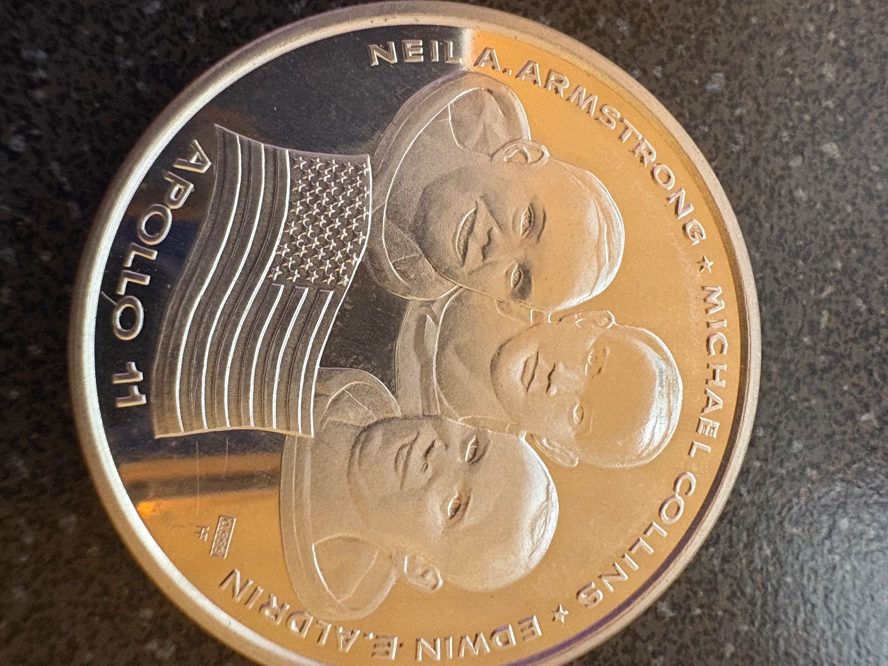 Medaglie: Silbermedaille Apollo 11 – Usato da Murten venduto da Tzaugg 1
