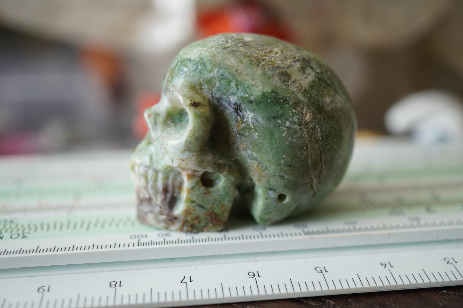 Minerali & Pietre curative: Variscit    Skull  Detailliert     "Topstone" – Nuovo e nell'imballaggio originale da Eschenbach SG venduto da topstone 6