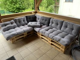 3 Palettenkissen Sitzkissen Set von Gonser neuwertig