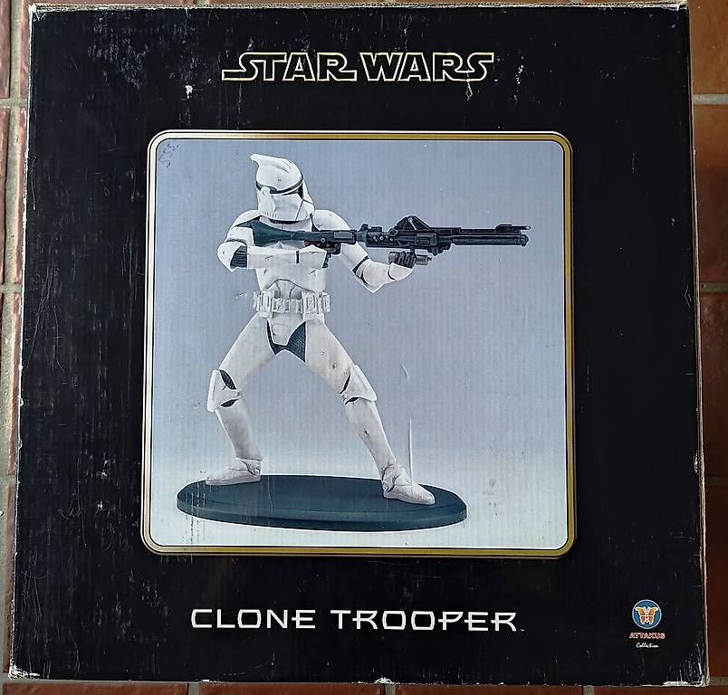 Star Wars Statuette: STAR WARS Statue CLONE TROOPER Attakus 2003 – Nuovo e nell'imballaggio originale da LAUSANNE venduto da swof 4