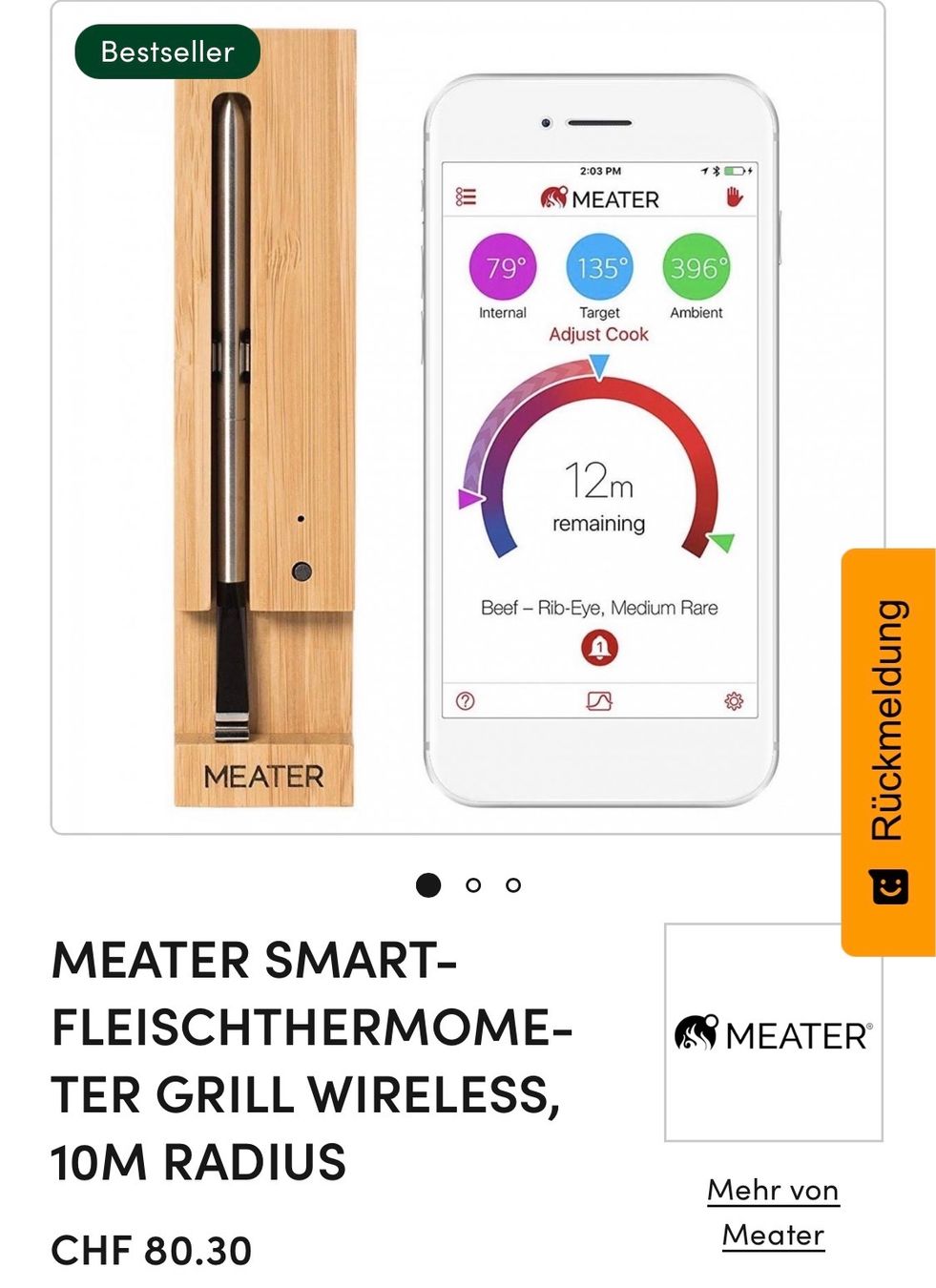 Altro per la casa: Fleischthermometer – Usato da Boswil venduto da Kistler0 2