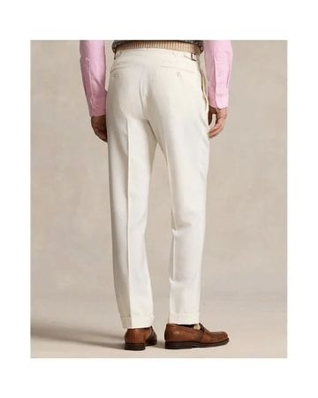 Bundfaltenhose aus Wollbarathea