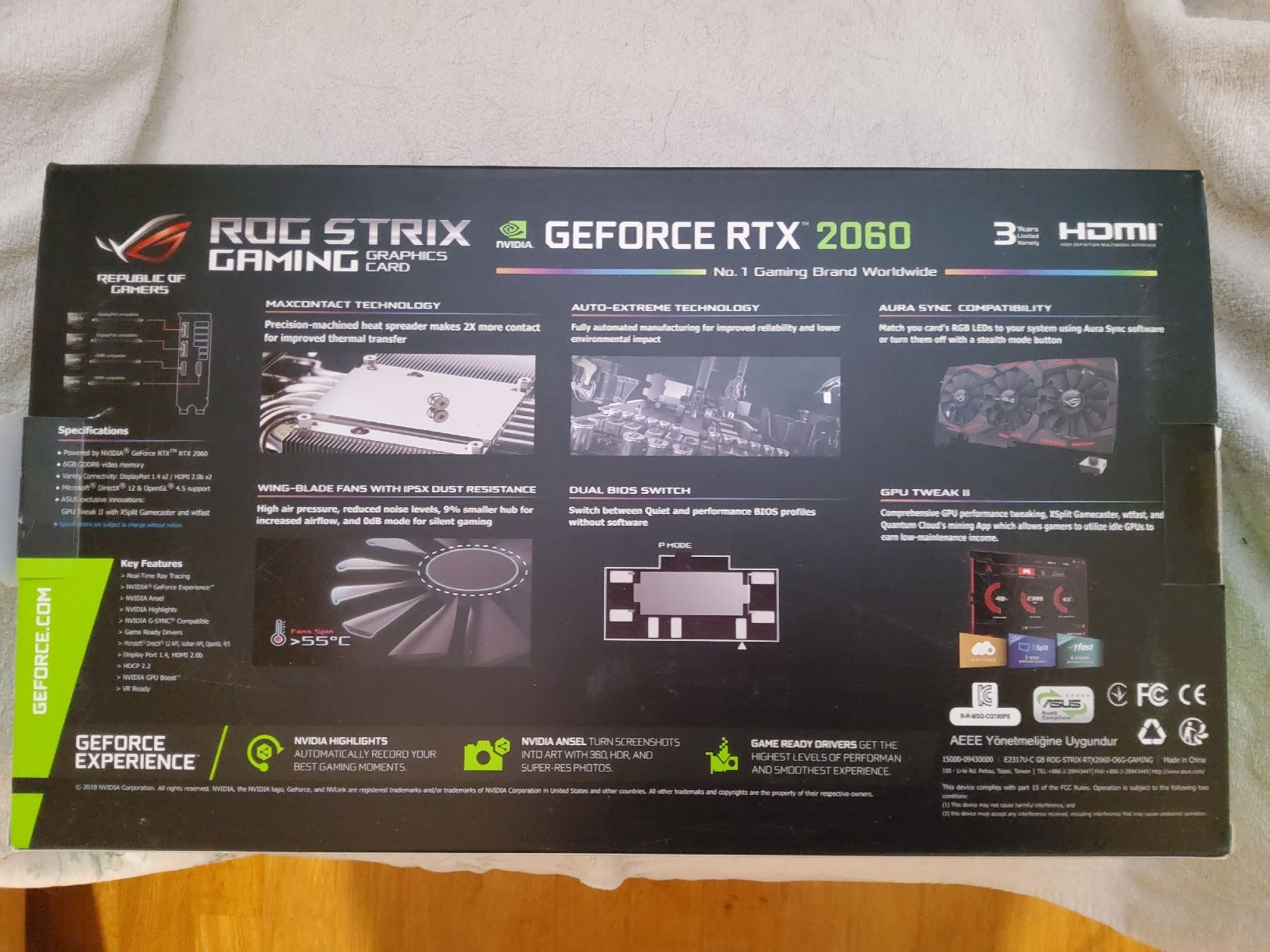 Asus Schede grafiche: ASUS GeForce RTX 2060 ROG Strix O6G Gaming – Usato da Rennaz venduto da Baaron84 8