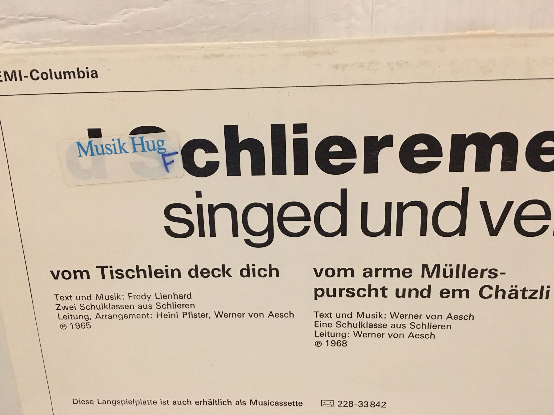 Dischi in vinile: Schallplatte - d Schlieremer Chind - EMI - 1975 – Usato da Andwil SG venduto da Rainboli 2