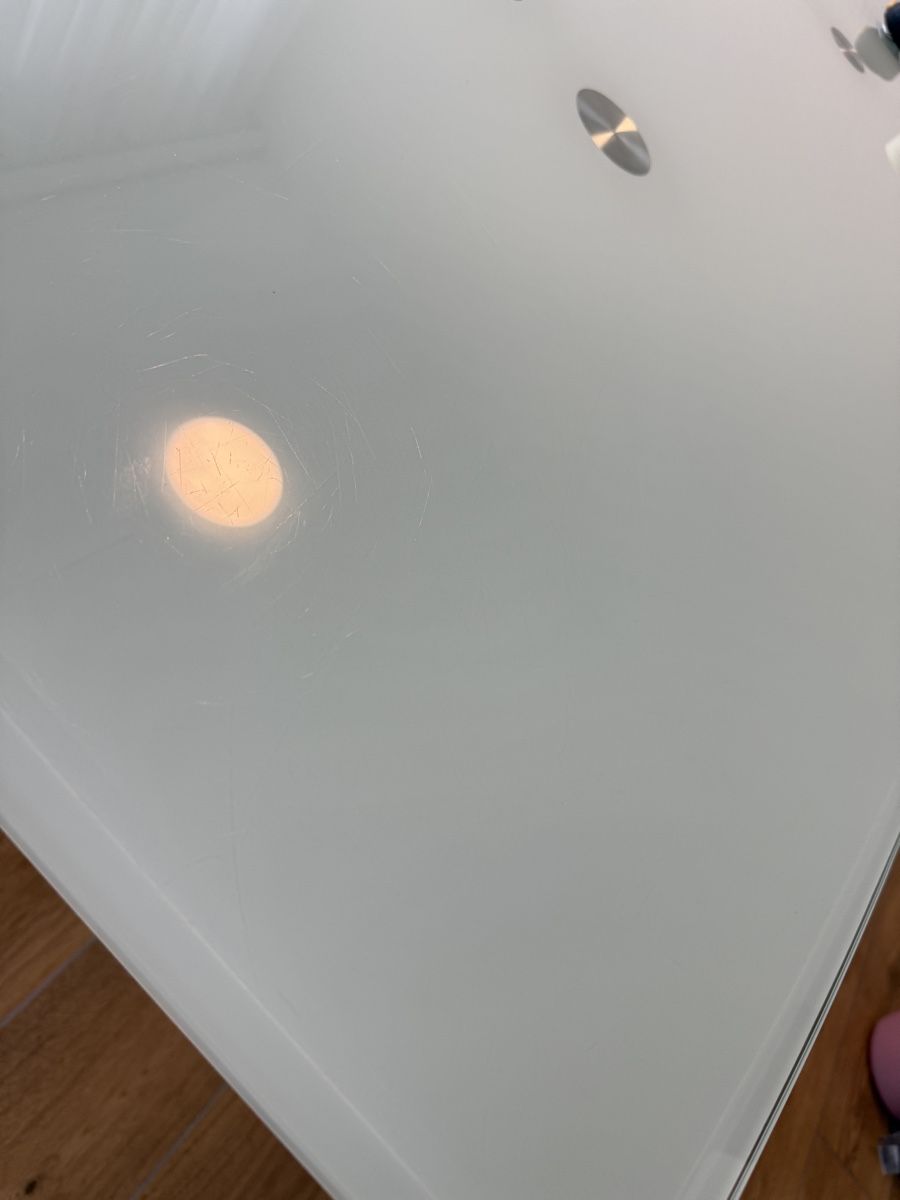 Tavoli: Esstisch Glas weiss 160x90cm – Usato da Aadorf venduto da Lulo1 4