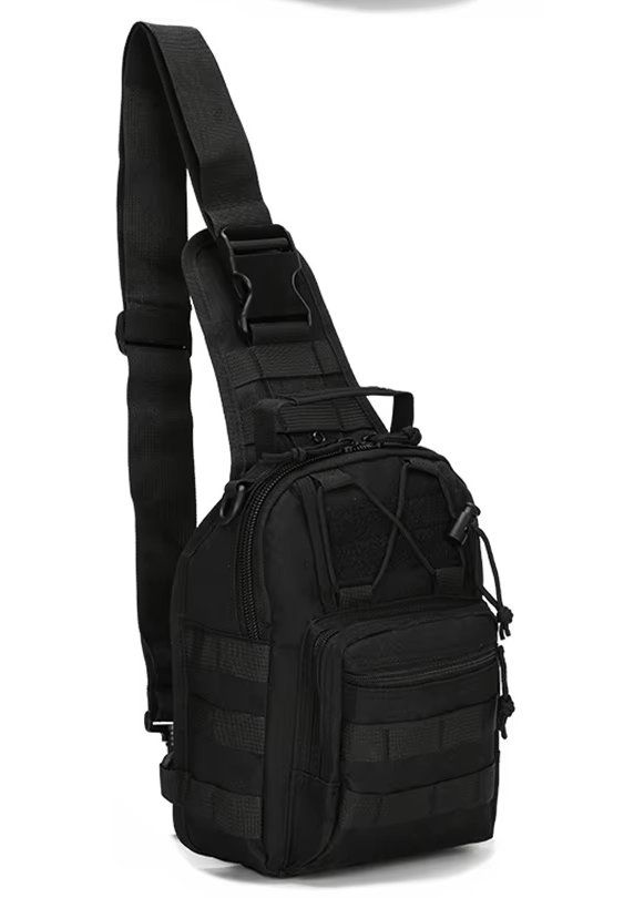 Taschen: Tactical EDC Sling Bag Umhängetasche MOLLE System schwarz – Neu und originalverpackt aus Illnau von diy-shop